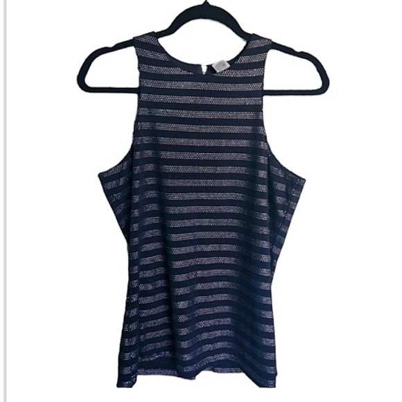 Cache Tops - Cache Studded Sparkle Sleeveless Tank Top Size M